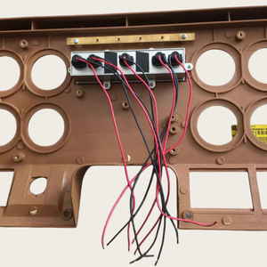 Pièces détachées <span class=keywords><strong>Liugong</strong></span>, pièces pour chargeuses et chariots élévateurs, couvercle de tableau de bord 50C, panneau d'instruments en cuir, huit jauges 37B0032 - Product Image 3