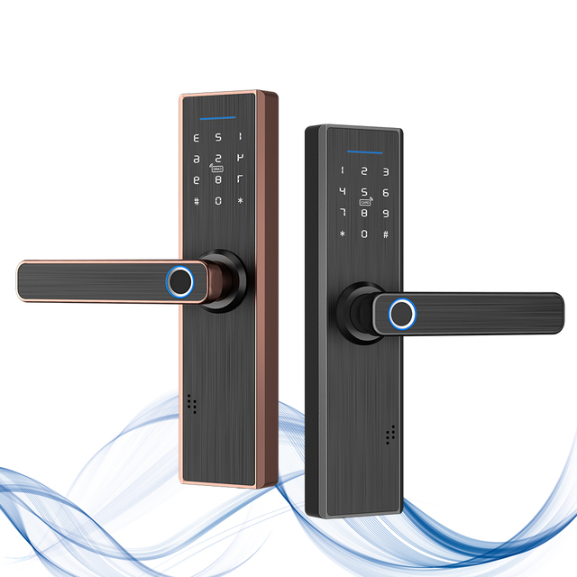 For OEM Smart Home Tuya TTlock APP WiFi/ Smart Digital Door Lock with Doorbell for Wood & Steel Doors