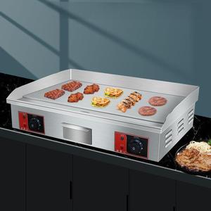 Commercial Kitchen Equipment Stainless Steel Countertop Burger <b>Griddle</b> <b>Electric</b> <b>Griddle</b> Grill for Sale - Product Image 1