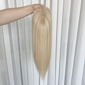 Topper de Cabello Humano con Base de Seda sin Pegamento, Solución Transpirable y Natural para Volumen Capilar - Product Image 3