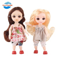 Adorable poupée articulée de 15 cm, 13 points d'articulation, cadeau, décoration de bureau, poupée miniature pour filles, poupée BJD de 16 cm, jouet pour enfants