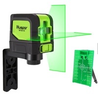 Niveau laser rotatif à lignes croisées HUEPAR auto-nivelant 9011G, OEM 2 faisceaux verts pour extérieur