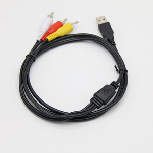 Cable USB a 3RCA con núcleo de cobre para conexión de audio y video para decodificador - Product Image 3