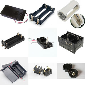 Zwart plastic 6XAA-cel UM-3 batterijhouderdoos Case Storage Serie of parallelle verbinding 9V/4,5V-uitgang - Product Image 5