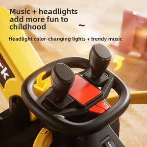 <strong>Children's</strong> <strong>2</strong> to 4 <strong>Years</strong> Large Size Plastic Excavator <strong>Toy</strong> Car for Boys-Remote Control Electric Construction Vehicle with Battery - Product Image 3