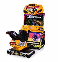 Machine de jeu vidéo d'arcade Lechuang à monnayeur, jeu de course de moto pour enfants en métal et plastique