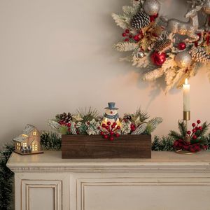 Pots à fleurs en bois rectangulaires simples sur mesure pour mariages, décorations florales et fleurs de salon. - Product Image 2