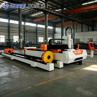 Machine de découpe laser CNC CORAL CRL-3015C-6000W, découpeuse de tubes et de plaques multi-puissance, haute productivité pour l'industrie métallurgique AI/PLT