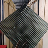 Paneles de Vidrio Corrugado Moru de 4mm 5mm 6mm 8mm 10mm, Lámina de Vidrio con Patrón Tejido Nashiji para División