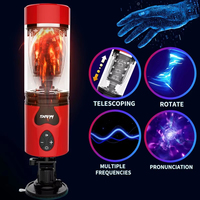 Rotierender Masturbator mit starkem Saugnapf für Stimulation, Erwachsenenspielzeug für Männer, automatische Masturbationsmaschine