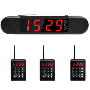 ワイヤレスキュー通話システム屋内ワイヤレスキュー通話待機番号システム、<span class=keywords><strong>4</strong></span>桁ディスプレイ、1ディスプレイ-1キーパッド - Product Image 3