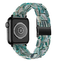 Strap Resin untuk Jam Tangan IWatch, Desain Tiga Rantai, Mekanisme Lipat, 49mm, Universal, Modis, Tahan Air, Impor