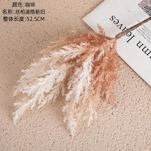 AF20001 Décoration d'intérieur Plantes artificielles d'automne Feuilles d'astilbe en colle souple Branche de Nephila Plante pour décoration de mariage - Product Image 5