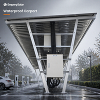 Hocheffizientes Aluminium-Legierungs-Solarcarport-System Montagesystem Nicht-Wasserdicht Einfach Wasserdicht Vollständig Wasserdicht