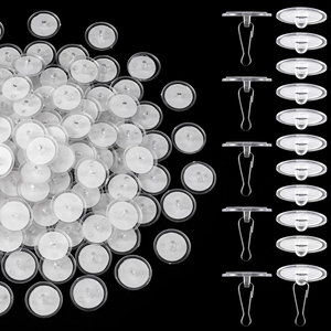 Ceiling Strong Traceless Small Disc <b>Hook</b> Transparent Suction <b>Hook</b> Home Storage Decorative Poster <b>Hanging</b> Self Adhesive <b>Hook</b> - Product Image 1