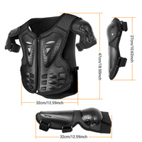 Casque de moto et veste de protection pour enfants avec fonctions anti-chute et résistantes à l'usure pour les jeunes motocrossistes