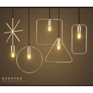 Modern Geometric Pendant <b>Light</b> <b>Led</b> Single Head Chandelier For Cafe Restaurant Bar Hotel Nordic Style <b>Ceiling</b> Lamp - Product Image 2