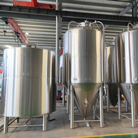 Fermenteur à bière en acier inoxydable pour brassage à domicile, fond de 500 l, 1000 l, 1 bbl, litre, avec veste de refroidissement, unité de fermentation conique pour vin, petite unité