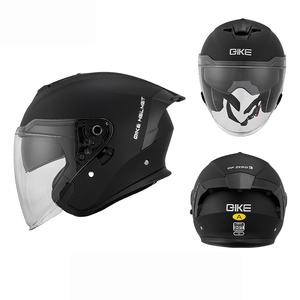 Casco de Motocicleta 3/4, Casco Retro Abierto para Adultos con Visera, Casco Medio para Motocicleta para Hombres y Mujeres - Product Image 2