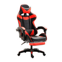 Chaise de Gaming Réglable en Cuir PU et Nylon, Fauteuil de Gaming Rose pour Gamers