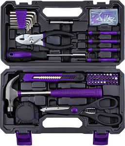 Juego de llaves combinadas profesionales, estuche rígido para almacenamiento de herramientas, kit de herramientas para mantenimiento del hogar - Product Image 1