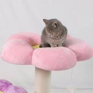 Customize Cute Flower <strong>Cat</strong> Tree <strong>Large</strong> <strong>Cat</strong> <strong>Tower</strong> with Sisal Scratching Posts - Product Image 5
