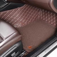 Usine en gros luxe Double couches en cuir 5D Eva voiture tapis feuille protecteur de sol pour voiture intérieur sport Style