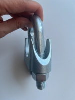 Boulon en U en acier de bonne qualité, pince à câble en fonte malléable, norme DIN741, pince à câble simple, matériel de gréement, 10 mm, qualité marine