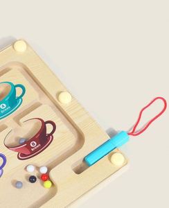 Rompecabezas de Madera para Niños y Niñas, Juego de Contar y Combinar, Laberinto Magnético de Colores y Números - Product Image 5
