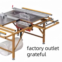 Scie à table coulissante pliable directe d'usine WJ125 Machine de table de découpe de bois pour le travail du bois scie à table portable coulissante