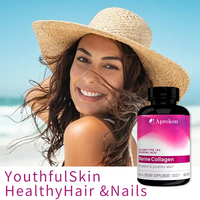 Capsules de collagène marin hydrolysé OEM, types 1 et 3, acide hyaluronique, produit de beauté pour la peau, les cheveux et les ongles