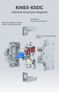 Kinee 2P 6kA 10kA năng lượng mặt trời DC MCB Mini ngắt mạch 63A cho PV năng lượng mặt trời hệ thống DC ngắt mạch thu nhỏ ngắt mạch - Product Image 4