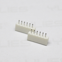Échantillons gratuits Hauteur d'espacement de 2.54mm Position de 6.2mm 02-20p Connecteur à angle droit à une rangée de plaquettes EH pour carte PCB