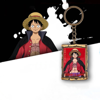 Llavero de Aleación de One Piece Luffy GEAR 1-5, Clásico de Japón, Mercancía de Anime, Decoración Colgante, Figura de Anime Japonés ACG