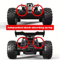 1:18 Mini RC Racing Off-Road Monster Truck 2.4Ghz Remote Control 15KM/H Drift Perlu Perakitan Charger Mainan Balap untuk Anak Laki-Laki