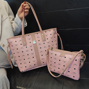 Bolsos Retro de moda para mujer, conjunto de dos piezas, bolso de hombro de lujo Popular de gran capacidad para mujer - Product Image 4