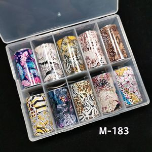 Nouvel ensemble de rouleaux de transfert d'autocollants 3D pour ongles, motif fleur holographique irisée, laser léopard, pour nail art français DIY - Product Image 6