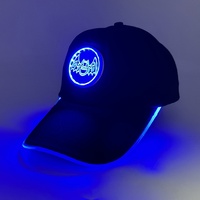 Casquettes de baseball personnalisées Yirui Da avec LED à lumière froide, casquettes qui brillent dans le noir, casquettes lumineuses pour Halloween et les déguisements d'effrayants