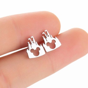 Dainty กันน้ำ PVD ชุบเงิน18K สแตนเลสขนาดเล็กมินนี่เมาส์มิกกี้ต่างหูสตั๊ดเครื่องประดับสำหรับผู้หญิง - Product Image 5