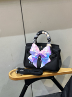 Sac à main de luxe en PU pour femme, taille 20, petit sac à bandoulière simple avec serrure et foulard