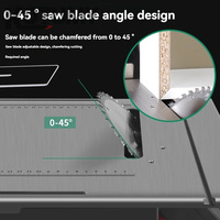 Scie à table sans poussière haute puissance pour le travail du bois, mini-machine de découpe multifonctionnelle