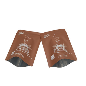 Matte Silver Kraft Paper <strong>Sachet</strong> Japanese Hanging Ear Drip Biodegradable Japanese Coffee Bags - Product Image 1