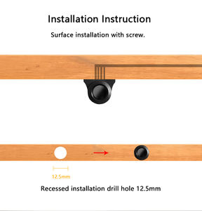 مفتاح استشعار حركة بالأشعة تحت الحمراء ذكي من شاينشيب، تحكم مركزي، 12 فولت، IP34، 60 واط، للخزائن والدواليب ذات الباب الواحد - Product Image 4