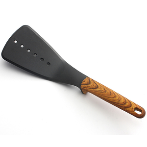 Juego de 7 utensilios de cocina: cuchara para sopa, cuchara para espaguetis, espátula, espátula ranurada, cucharón con soporte de almacenamiento - Product Image 3