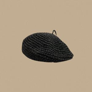 หมวกเบเร่ต์สานฟางราฟเฟียแฟชั่นฤดูร้อนปี 2025 สำหรับสาวๆ ผู้หญิง  รุ่นใหม่มาแรง - Product Image 5