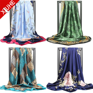 Sciarpa quadrata di seta di gelso di lusso in morbido 100% da <span class=keywords><strong>donna</strong></span> con stampa solida elegante scialle alla moda in raso - Product Image 4