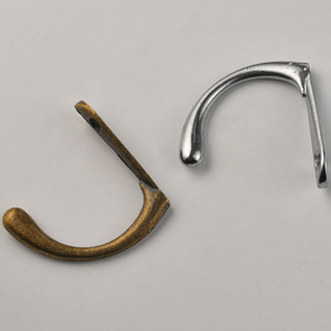 Retro Style Single <b>Hook</b> <b>Wall</b> Mounted Coat <b>Hook</b> Antique Bronze Silver Alloy <b>For</b> Clothing Storage Home Decor - Product Image 2