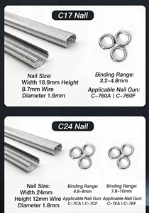 Pince à anneaux de serrage industrielle robuste C50, sertisseuse manuelle pour gabions, <span class=keywords><strong>agrafeuse</strong></span> à anneaux en C, pistolet à clous OEM en aluminium bronze - Product Image 5