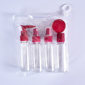 Juego de Botellas de Viaje Mini Personalizadas de Proveedores Chinos, Juego de Sub-botellas de Viaje 6 en 1, Botellas Portátiles con Bolsa - Product Image 2
