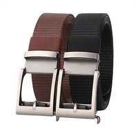 Langqin Ceinture tactique d'extérieur pour homme Boucle en alliage épais et solide Confortable Design décontracté Automatique Pantalon classique Polyester